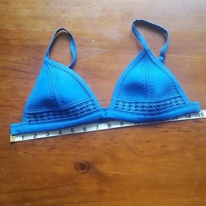 Triangl Blue Bikini Top